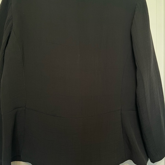 Eileen Fisher large black rayon and silk unlined jacket - Picture 9 of 9